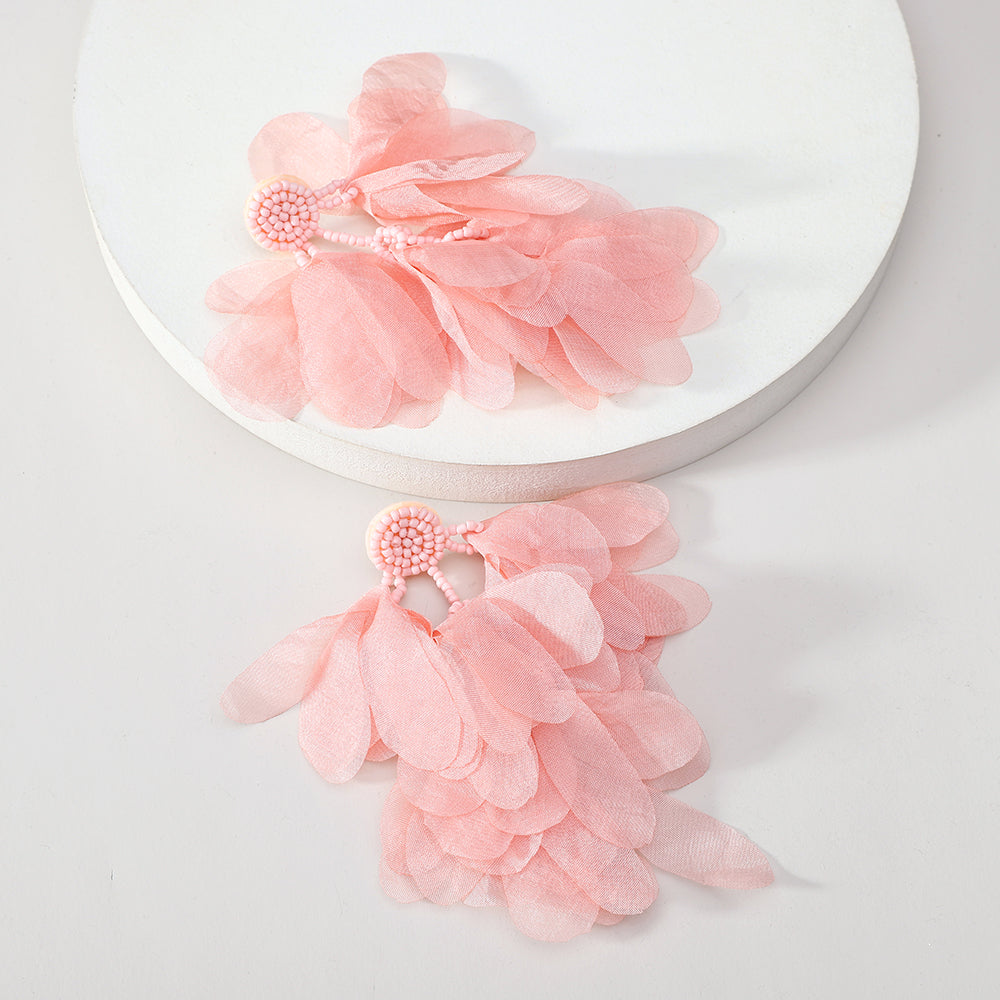 Lightweight Fluffy Flower Earrings
