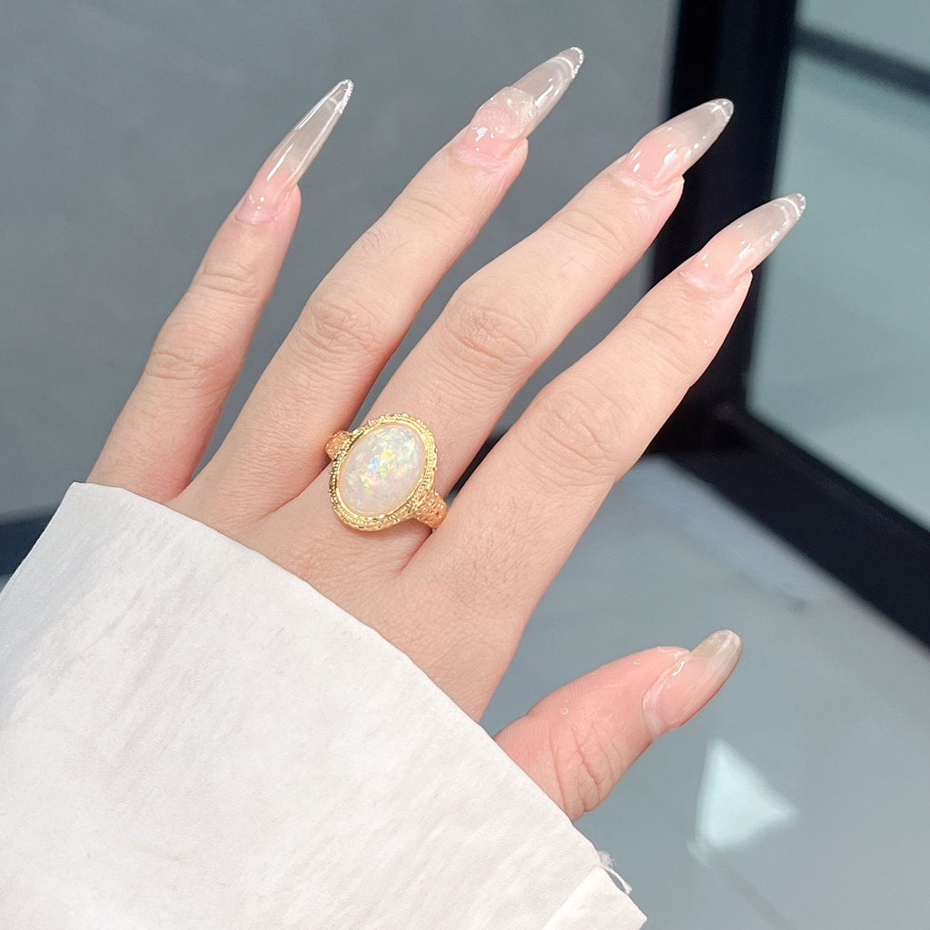 White Onyx Ring