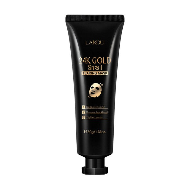 Gold Foil Snail Mask