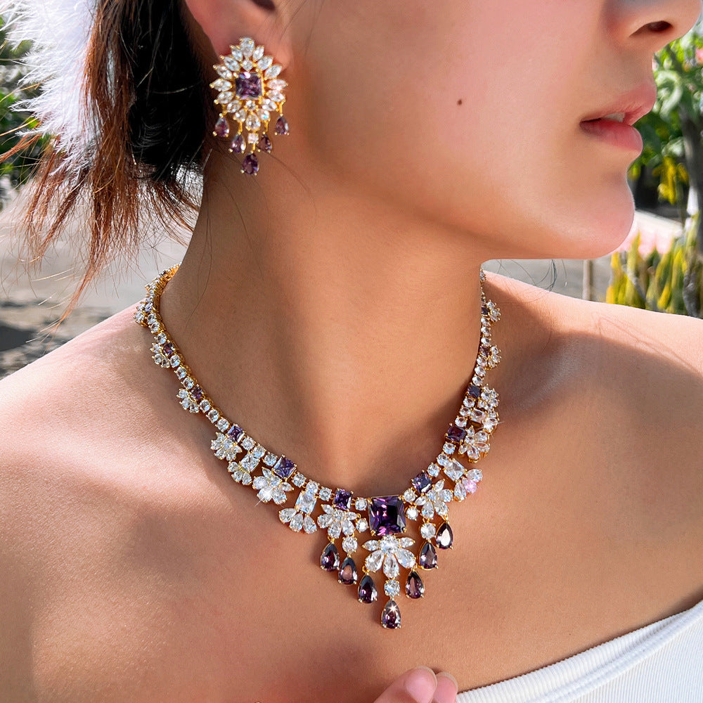 Elegant Necklace And Earring Set