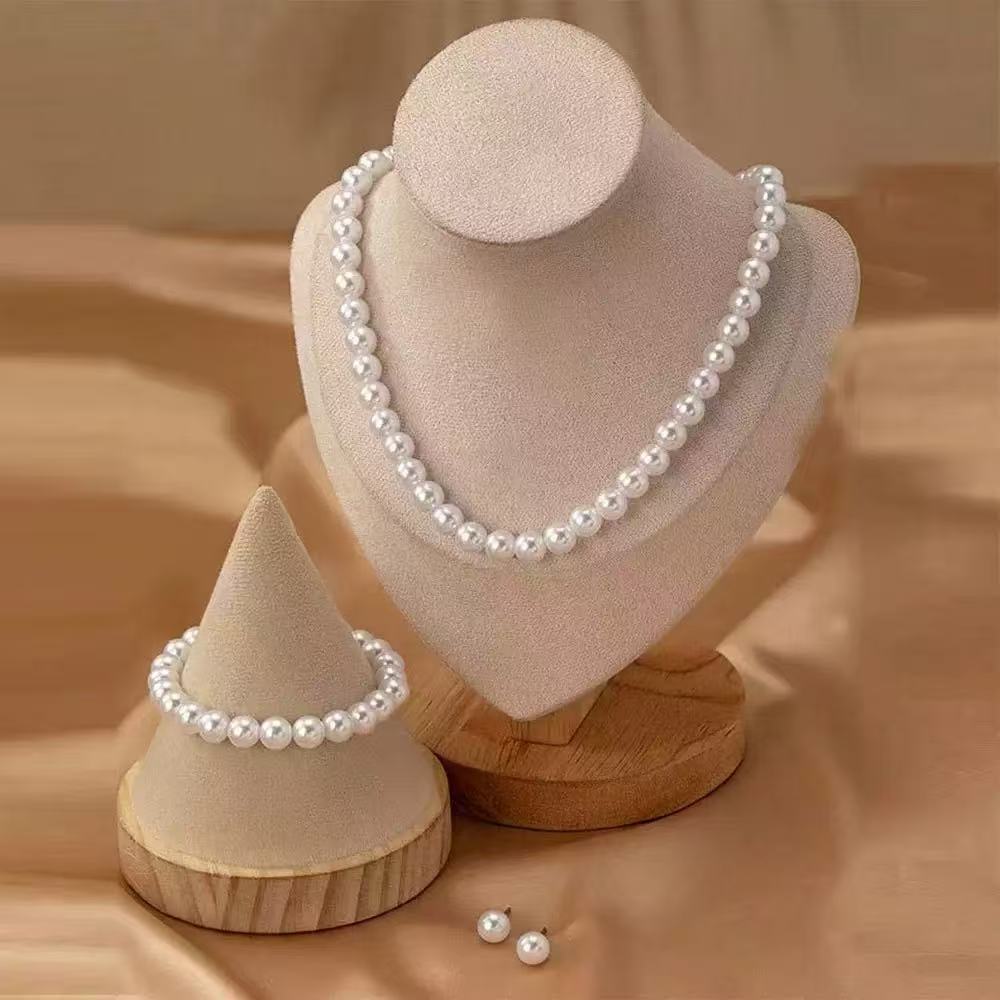Luxury Necklace Bracelet And Earrings Set