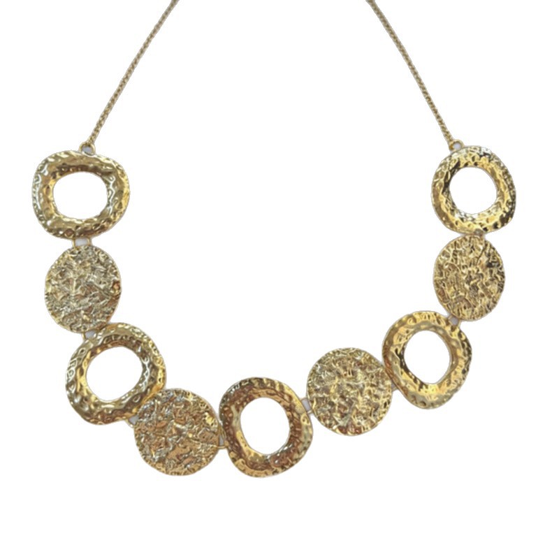 Hammered Geometric Necklace
