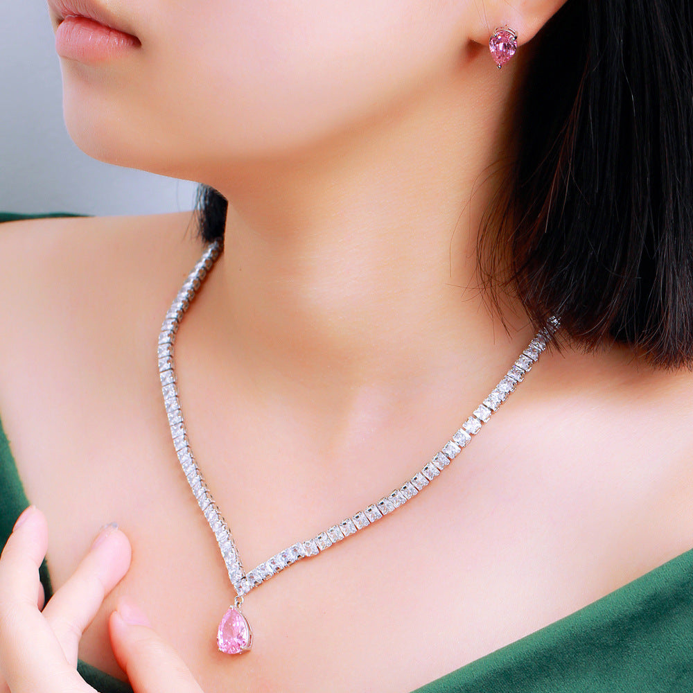 Zircon Necklace Set