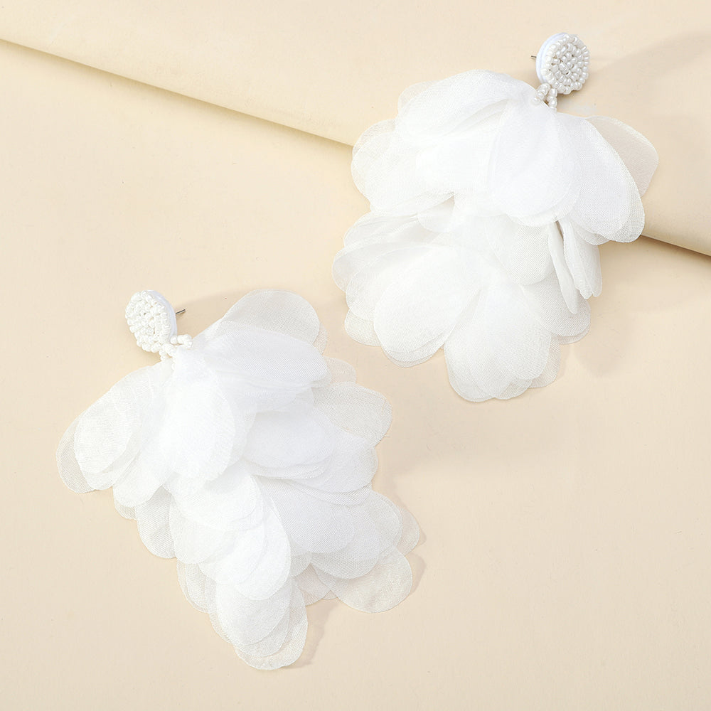 Lightweight Fluffy Flower Earrings